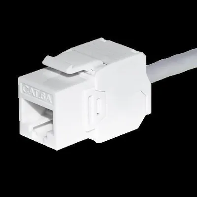 Productafbeelding van Keystone-connector RJ45, Cat. 6A, UTP, zonder gereedschap, wit, Netrack
