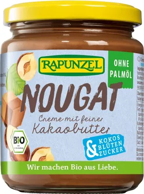 Produktbild von Rapunzel Nougat-Creme ohne Palmöl mit Kokosblütenzucker (250g)