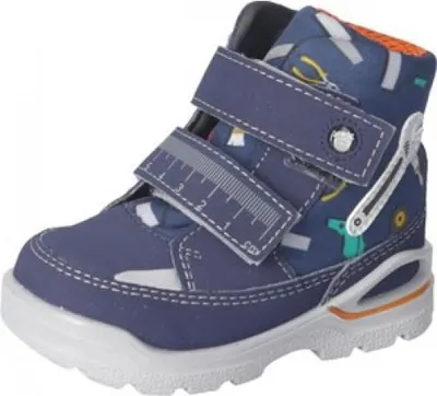 Produktbild von RICOSTA Boots MAXI von PEPINO für begeisterte Handwerker HighTech/Textil Klettverschluss Lammwollfutter Werkzeugdruck Jungen nautic Marine Blau Größe 26