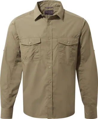 Produktbild von Craghoppers Herren Kiwi Langarmhemd Pebble XXXL