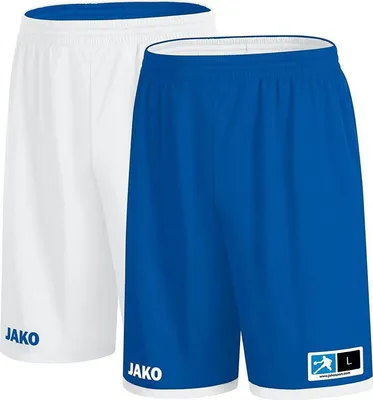 Image de Jako Change 2.0 Short Réversible Hommes - Royal / Blanc  | Taille: XXL