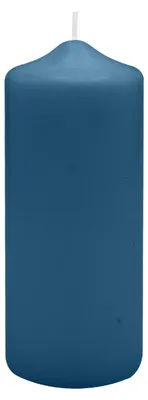 Produktbild von Spitzkopf Stumpen Kerzen Blue Petrol 10 x Ø 9 cm, 6 Stück