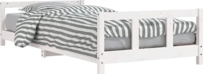 Obrázek produktu pro vidaXL Dětská postýlka bílá 90x190 cm Masivní borovicové dřevo