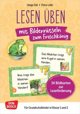Obrázok produktu pre Lesen üben mit Bilderrätseln zum Froschkönig. 34 Bildkarten zur Leseförderung