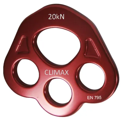 Productafbeelding van Rigplaat met 4 gaten, draagvermogen 20 kN, conform EN 795