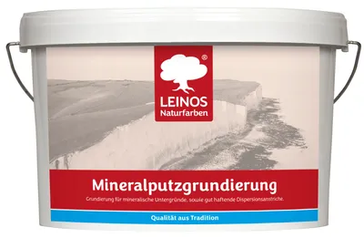 Produktbild von LEINOS Mineralputzgrundierung 10 l für Mineralfarben, Haftgrund, sandrau
