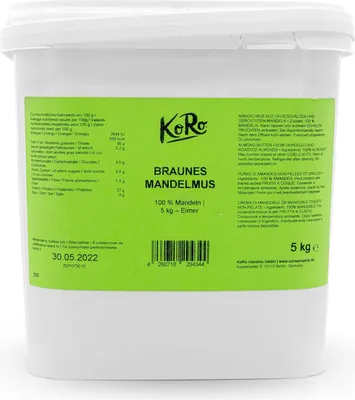 Produktbild von KoRo | Braunes Mandelmus 5 kg - Eimer