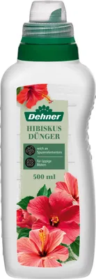 Produktbild von Dehner Hibiskusdünger, hochwertiger Flüssigdünger, Dünger für Hibiskus, organischer NPK-Dünger, mit Spurennährstoffen, 500 ml, für ca. 100 l