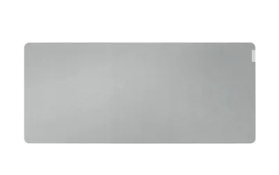 A plain gray mousepad is shown from a top-down perspective on a white background.