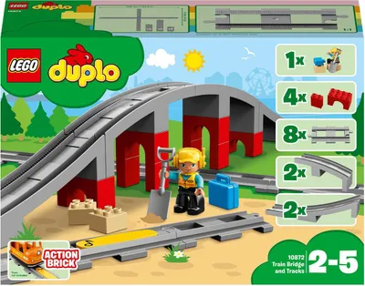 Image de LEGO 10872 DUPLO Pont de chemin de fer et ensemble de rails