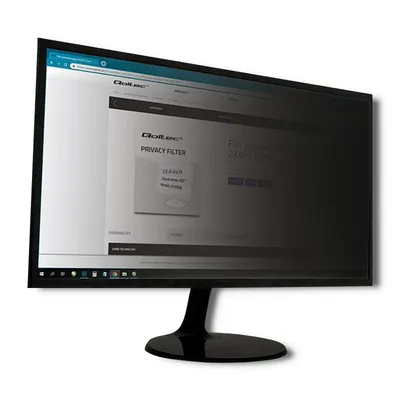Produktbild von Qoltec Blickschutzfilter GDPR 24"" | 16:9 | Augenschutz | Panorama