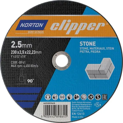 Produktbild von Norton Clipper Trennscheibe Stein C30R-230x2.5x22.23 mm