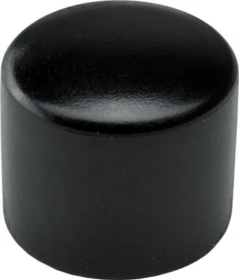 Produktbild von Hettich Fußkappe für Rundrohre Ø25 mm schwarz Kunststoff, 4 Stück