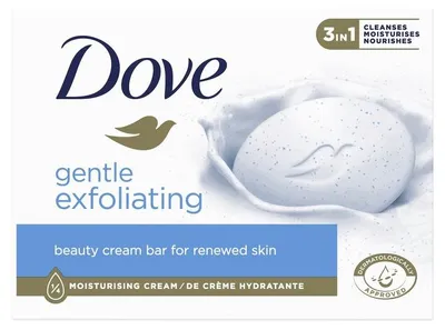 Zdjęcie produktu dla Dove, Gentle Exfoliating, Mydlo w kostce, 90g
