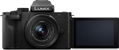 Produktbild von Panasonic Lumix DC-G100D schwarz + H-FS 12-32 + DMW-SHGR2