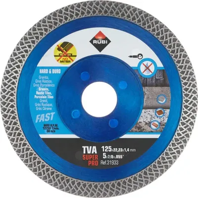 Obrázok produktu pre RUBI Rubi 31933 TVA 125 SUPERPRO Turbo Viper Diamond Saw Blade for hard materials 125 x 22.23 mm | Rubi