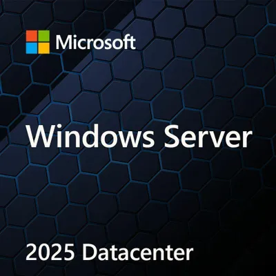 Produktbild von Microsoft Windows Server 2025 Datacenter, Lizenz, Englisch, 1 Lizenz(en), 32 GB, 0,512 GB, 1,4 GHz