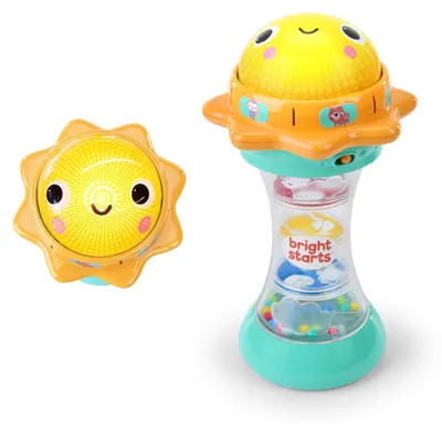 Productafbeelding van Bright Starts, speelgoedzaklamp met dierengeluiden en regenlichteffect