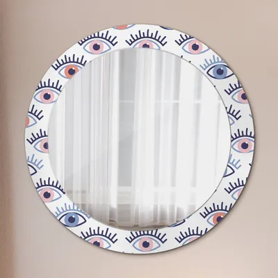 Produktbild von Spiegel - Mirror zum Wandspiegel Schlafzimmer – Schminkspiegel- modern Augen Stil- Ø70cm