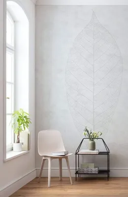 Immagine prodotto di Carta da parati Komar in tessuto non tessuto - Decent Leaf - dimensioni: 200 x 280 cm (larghezza x altezza) - 2 pannelli, soggiorno, camera da letto, carta da parati