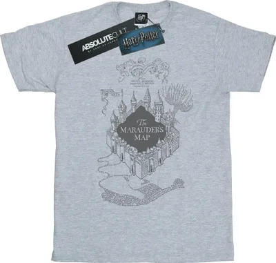 Produktbild von Harry Potter - "The Marauder's Map" T-Shirt für Herren BI29321 (M) (Grau)