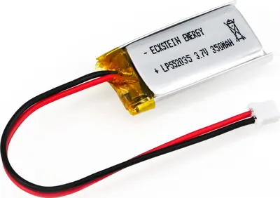 Produktbild von LiPo Akku Lithium-Ion Polymer Batterie 3,7V 350mAh mit JST-PHR-2 Stecker LP552035