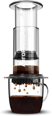 Image de Cafetière 3-en-1 : cafetière à piston, cafetière à filtre, machine à expresso, café moulu