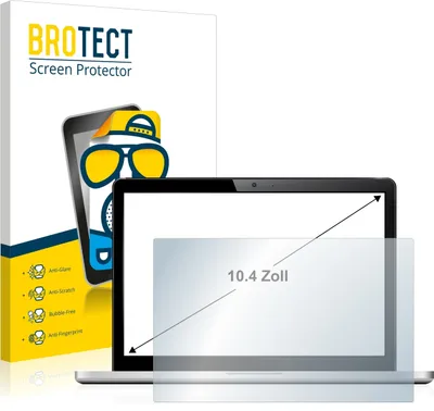 Produktbild von 2x BROTECT Schutzfolie für Notebooks mit 26.4 cm (10.4 Zoll) Displays 210 x 158 mm matt entspiegelt