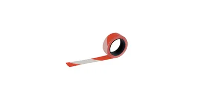 Produktbild von Markierungsband - Farbe rot-weiß - 100 m - 5 cm