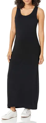 Produktbild von Amazon Essentials Damen Ärmelloses Maxikleid, Grau Meliert Bretonstreifen, M