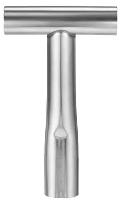 Imagen del producto de Fuente de agua para gatos, con forma de T, de 3,2 litros de capacidad, fabricada en acero inoxidable, apta para gatos y perros