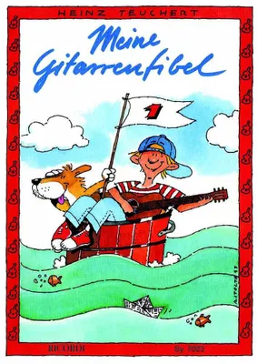 Produktbild von Meine Gitarrenfibel 1 - Gitarrenlehrbuch für Kinder bis 12 Jahre, einfache Lernschritte, ohne Audio