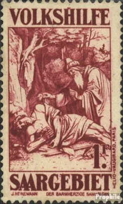Produktbild von Briefmarken Saarland 1931 Mi 146 mit Falz Volkshilfe: Gemälde (III)