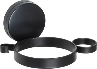 Produktbild von WENKO Static-Loc® Plus Haartrocknerhalter Pavia Schwarz ohne Bohren Wand Badezimmer Fön