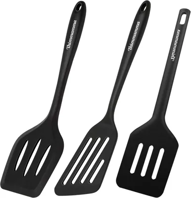 Produktbild von 3er Set Silikon Pfannenwender hitzebeständig BPA-frei Spülmaschinengeeignet