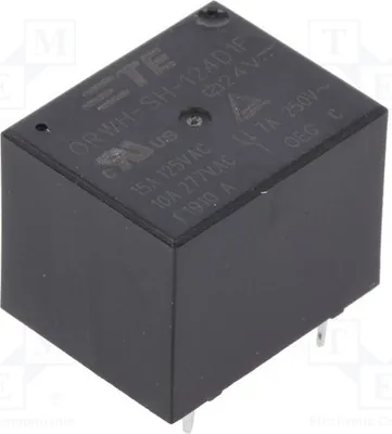 Produktbild von 1x Relais: elektromagnetisch 10A/277VAC USpule : 24VDC   10A 1-1721150-5 Elektroma