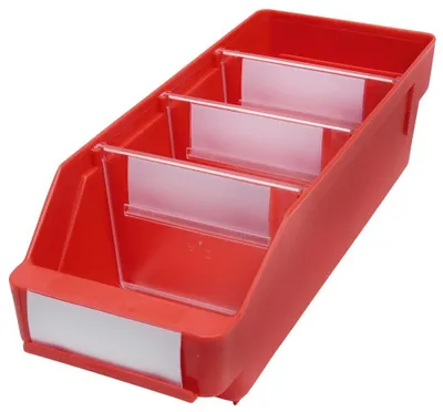 Produktbild von Regalkasten L300xB120xH95mm rot PP