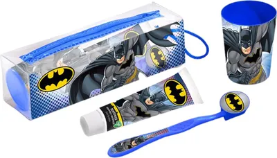 Produktbild von Batman Kinder Zahnpflege Set Zahnbürste Zahncreme Becher
