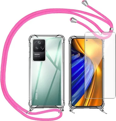 Obrázok produktu pre Xiaomi Poco F4 Obal Na Mobil S Ružovým Remienkom