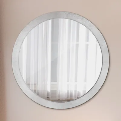 Produktbild von Spiegel - Mirror zum Wandspiegel Schlafzimmer – Schminkspiegel- Beton Textur- Ø100cm