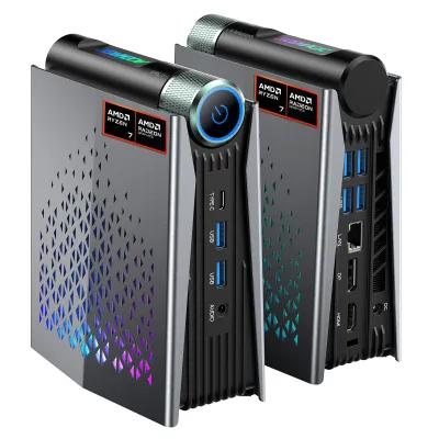 Produktbild von ACEMAGIC S3A Gaming Mini PC,AMD Ryzen 7 H 255(Bis zu 4,9 GHz),16GB RAM LPDDR5 512GB SSD, AMD Radeon 780M Grafik,3 Leistungsmodi, WiFi 6