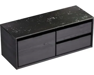 Obrázek produktu pro Koupelnová skříňka pod umyvadlo Sanox Loft dub černý 121 x 47 x 46 cm