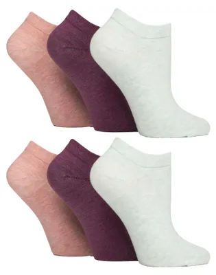 Produktbild von 6er Pack Diabetiker Socken Sneaker Damen | IOMI | Weit Kurz Socken Ohne Gummi