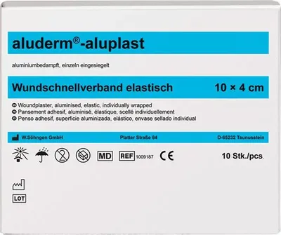 Produktbild von Söhngen aluderm-aluplast elastisch 1 m x 4cm - in Abschnitten 1009187