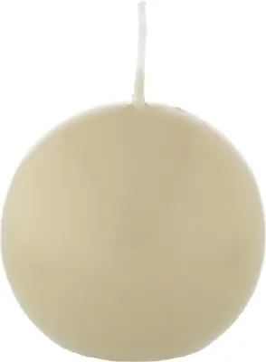 Produktbild von Kugelkerzen Beige, Ø 40 mm, 12 Stück, dt. Kerzen in RAL Kerzenqualität, Kein rußen und tropfen