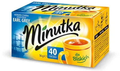 Zdjęcie produktu dla Herbata czarna Minutka Earl Grey 40 torebek