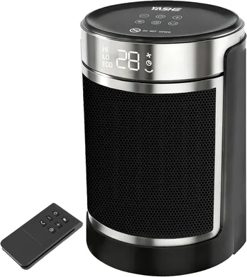 Image de Chauffage d'appoint électrique, Céramique PTC 1500W Radiateur Soufflant, Télécommande