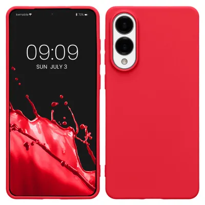 Produktbild von kwmobile Handyhülle für Samsung Galaxy S25 Edge Hülle - TPU Case - Kabelloses Laden - Schutzhülle Cover in Neon Pink