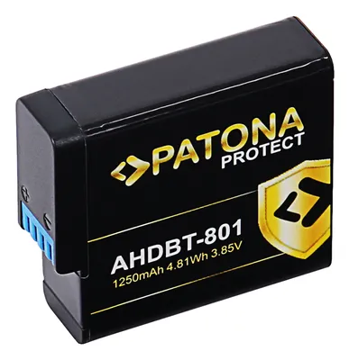 Immagine prodotto di PATONA per GoPro Hero 5/6/7/8 1250mAh Li-Ion Proteggono