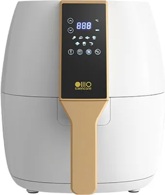 Produktbild von AIORBER 4L Heißluftfritteuse, Friteuse Heissluft, 1400W Heissluftfriteuse, 8 Programme, Antihaft Frittierkorb, digitales Display, 25x25x34 cm, Weiß